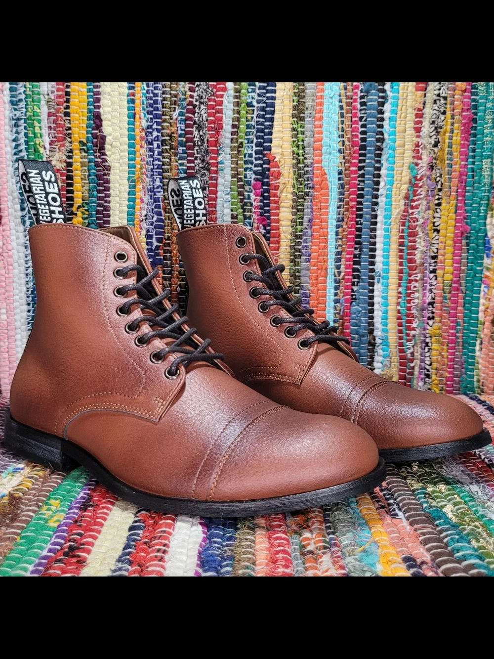 Aubrey Boot in Tan Vegetan Bucky Brand New Womens EU 37  by Vegetarian Shoes